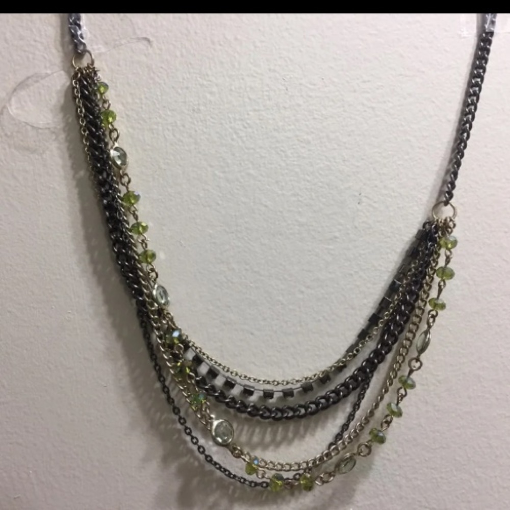 6 layers necklace set new without tags in  box